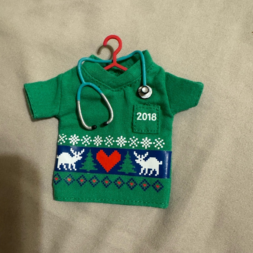 Hallmark Happy Holiday Scrubs Keepsake Christmas tree ornament from 2018